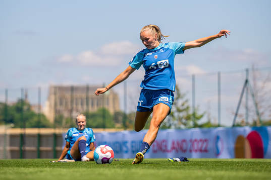 Frida Maanum of the Norwegian national football team at a