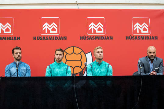 Kari Arnason, head of sports, Julius Magnusson, Peter