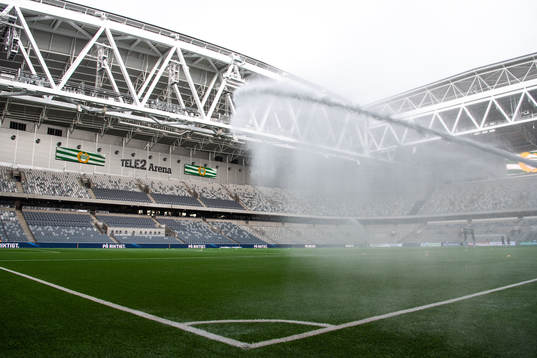 Interiör vy över Tele2 Arena