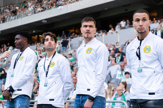 Hammarbys nyförvärv Nathaniel Adjei, David Concha, Pavle