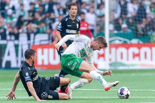 IFK Göteborgs Marcus Berg och Hammarbys Joel Nilsson