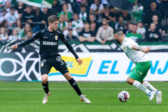 IFK Göteborgs Gustaf Norlin och Hammarbys Mohanad Jeahze