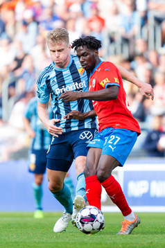 Helsingborgs Benjamin Acquah och Djurgårdens Rasmus