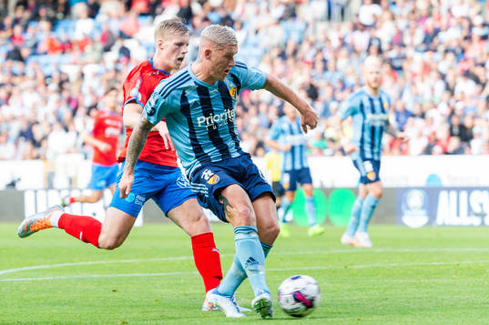Djurgårdens Victor Edvardsen gör 0-1
