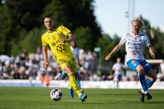 Sundsvalls Dennis Olsson och Värnamos Felix Wennergrund