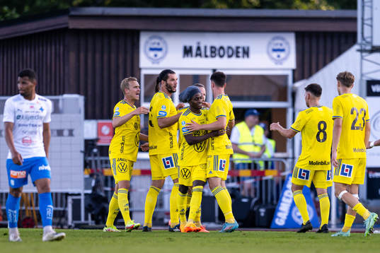 GIF Sundsvalls spelare jublar