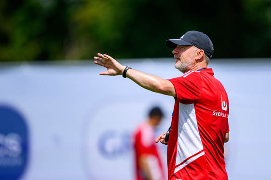 Peter Gerhardsson, head coach of the Swedish women's