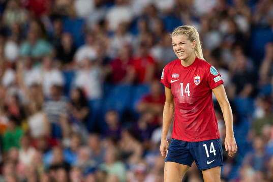 Ada Hegerberg of Norway in pain