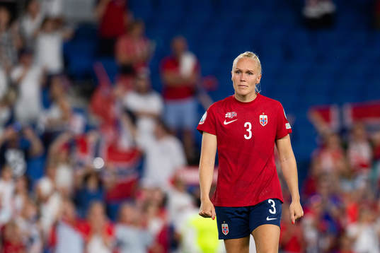 Maria Thorisdottir of Norway looks dejected