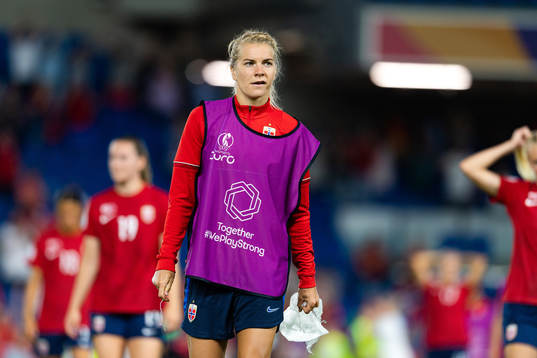 Ada Hegerberg  of Norway looks dejected