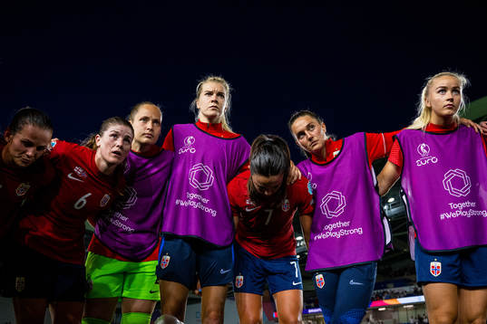 Tuva Hansen, Maren Mjelde, goalkeeper Aurora Mikalsen, Ada