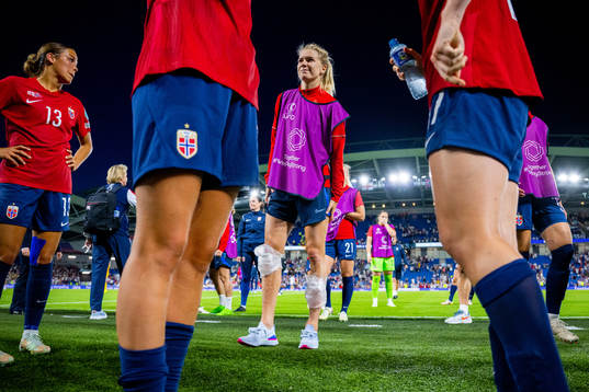 Ada Hegerberg of Norway looks dejected