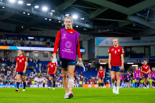 Ada Hegerberg of Norway looks dejected