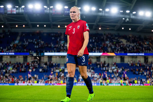 Maria Thorisdottir of Norway looks dejected