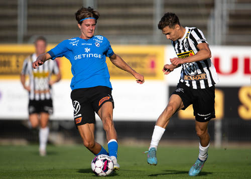 Landskronas Camil Jebara och Halmstads Erik Ahlstrand
