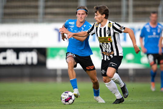 Landskronas Filip Ottosson och Halmstads Erik Ahlstrand