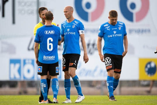 Halmstads Joel Allansson, Andreas Johansson och Mikael