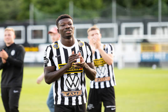 Landskronas Ousmane Diawara jublar