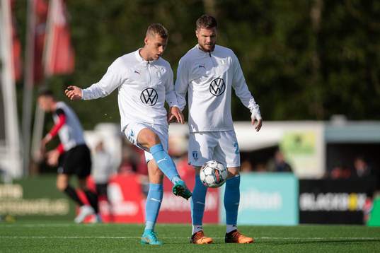 Felix Beijmo and Eric Larsson of Malmö FF