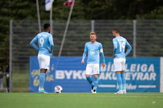 Anders Christiansen of Malmö FF looks dejected