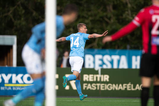 Felix Beijmo of Malmö FF celebrates