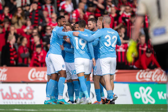 Players of Malmö FF celebrate