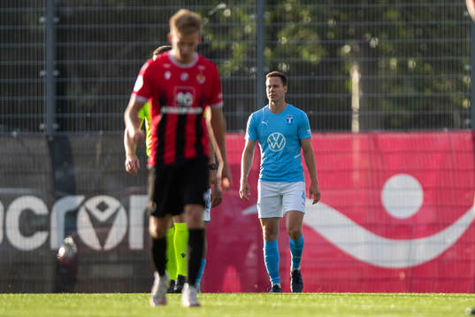 Niklas Moisander of Malmö FF looks dejected