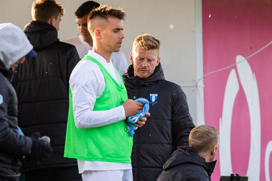 Jonas Knudsen and Anders Christiansen of Malmö FF