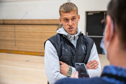 Felix Beijmo of Malmö FF in an interview