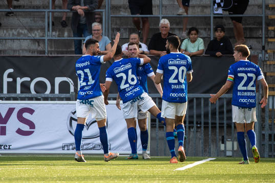 Trelleborgs Nicolas Mortensen jublar