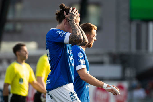 Trelleborgs Jesper Modig och Isak Jönsson deppar