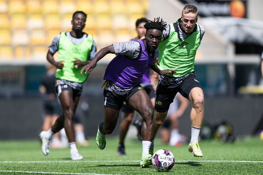 Emmanuel Boateng och Jeppe Møldrup Okkels