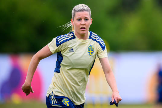 Olivia Schough of the Swedish women's national football