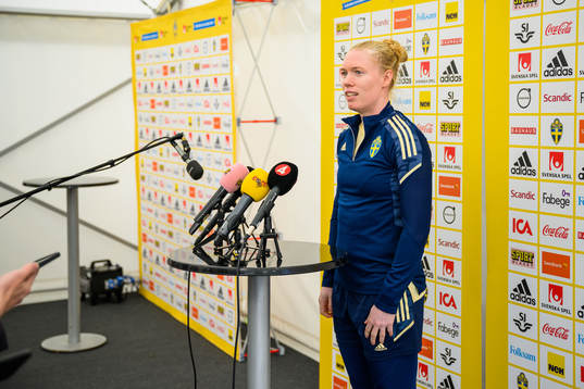 Goalkeeper Hedvig Lindahl of the Swedish women's national