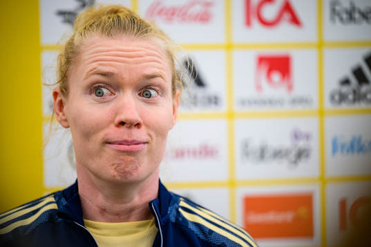Goalkeeper Hedvig Lindahl of the Swedish women's national
