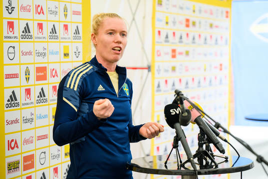 Goalkeeper Hedvig Lindahl of the Swedish women's national
