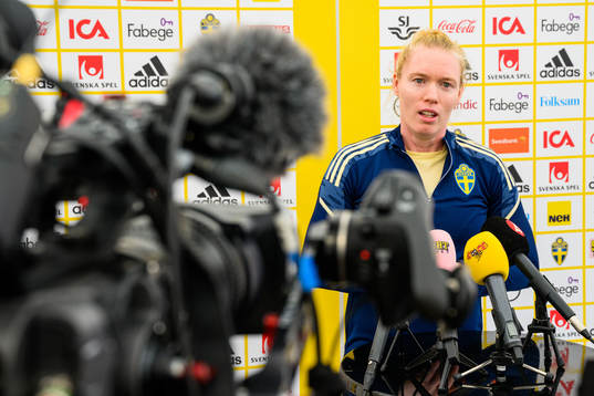 Goalkeeper Hedvig Lindahl of the Swedish women's national