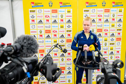 Goalkeeper Hedvig Lindahl of the Swedish women's national