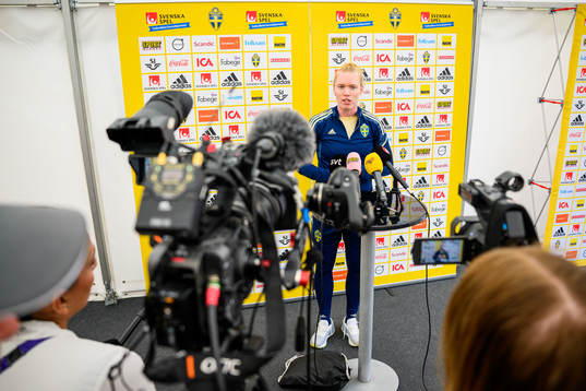 Goalkeeper Hedvig Lindahl of the Swedish women's national