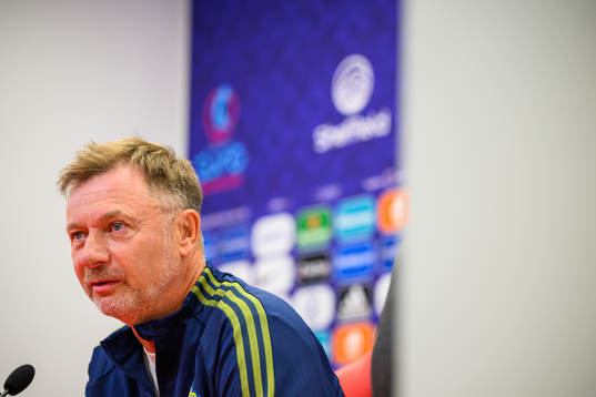Head coach Peter Gerhardsson of the Swedish women's