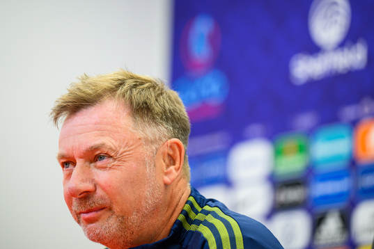 Head coach Peter Gerhardsson of the Swedish women's