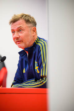 Head coach Peter Gerhardsson of the Swedish women's