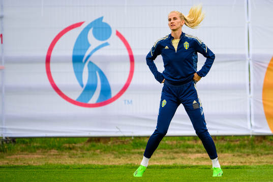 Sofia Jakobsson of the Swedish women's national football