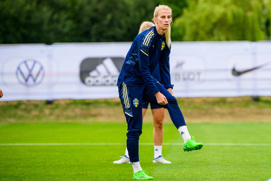 Sofia Jakobsson of the Swedish women's national football