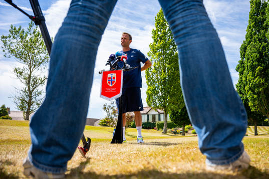 Martin Sjögren, head coach of the Norwegian national