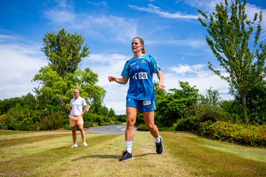 Solveig Gulbrandsen and Maren Mjelde of the Norwegian