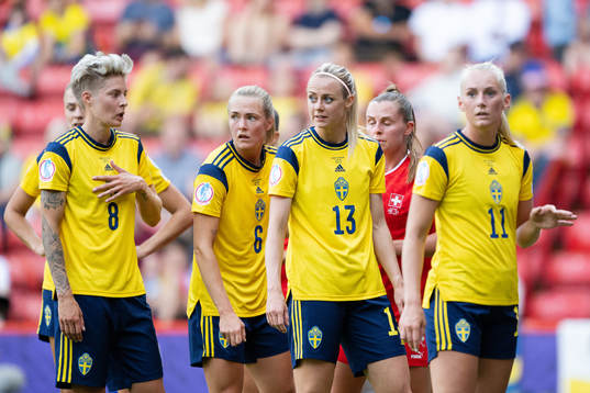 Lina Hurtig, Magdalena Eriksson, Amanda Ilestedt and Stina