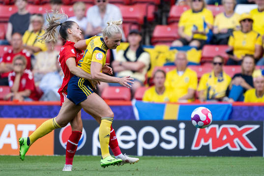 Viola Calligaris of Switzerland and Stina Blackstenius of