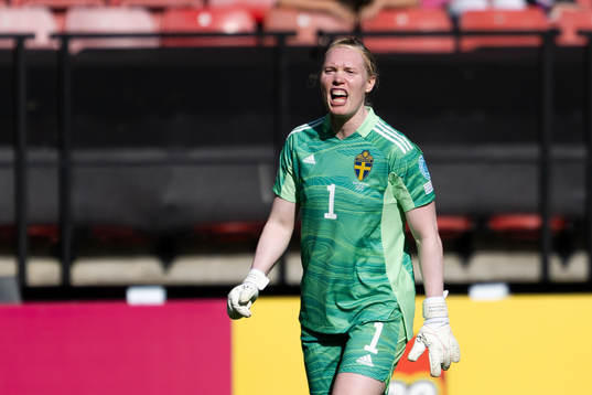 Goalkeeper Hedvig Lindahl of Sweden