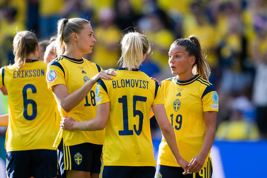 Fridolina Rolfö, Rebecka Blomqvist and Johanna Rytting